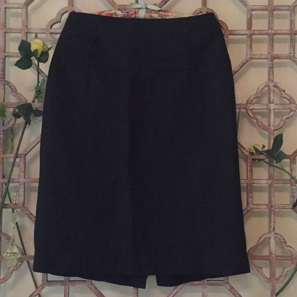 NWT Larry Levine black linen skirt - Picture 2 of 7